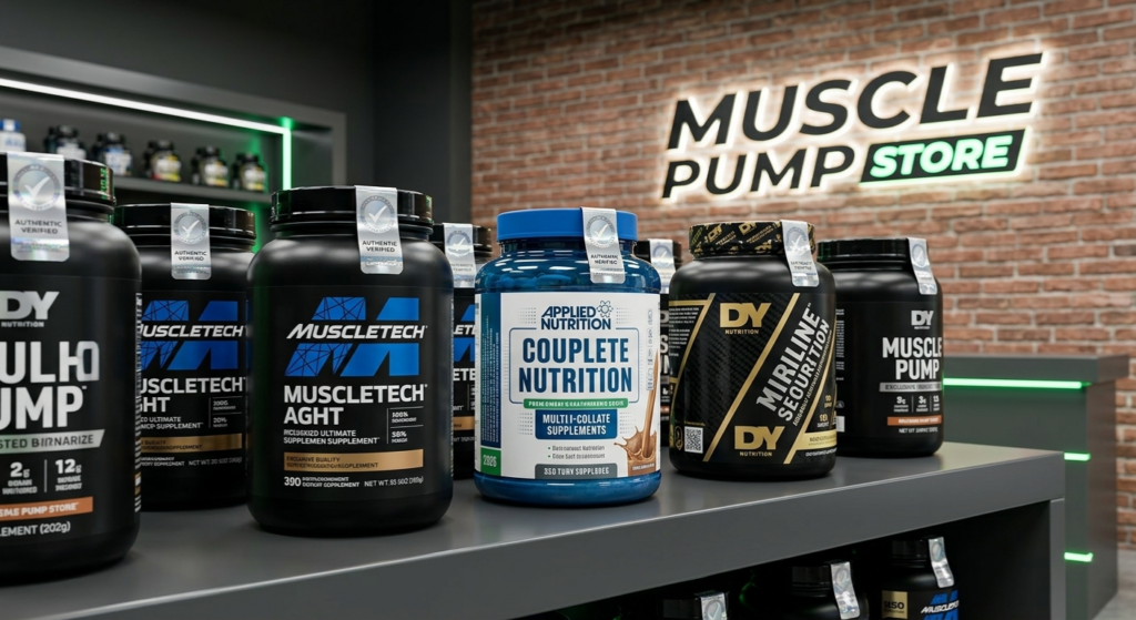 Genuine and authentic supplements selection at Muscle Pump Store Egypt.