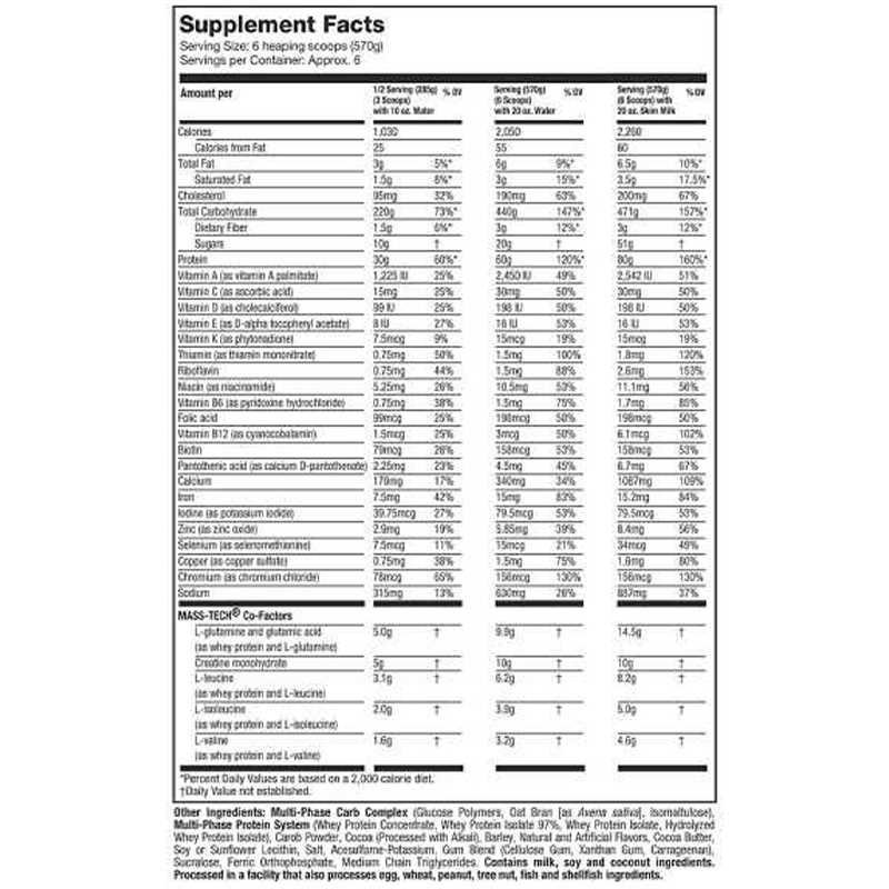 Mass Tech Extreme 2000 Muscle Tech - Image 2