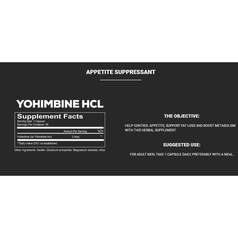 Yohimbine HCL Redcon1 90 Capsules - Image 2