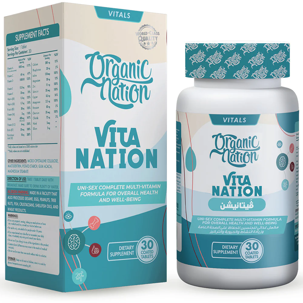Vitamin Nation-30Serv.30Coated Tablets Organic Nation