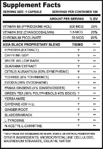Cloma Pharma Asia Black 100 Capsules - Image 2