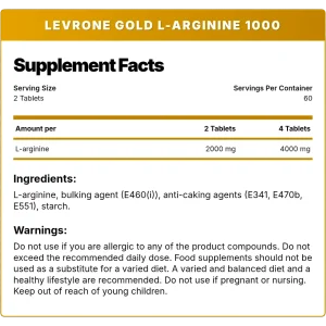 Kevin Levrone Gold L-Arginine 1000mg