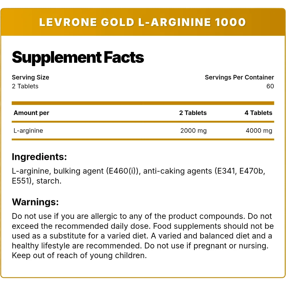 Kevin Levrone Gold L-Arginine 1000mg