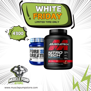 (Nitro Tech Whey Protein 40 Serv. and Pure Creatine Monohydrate Quamtrax) Bundle