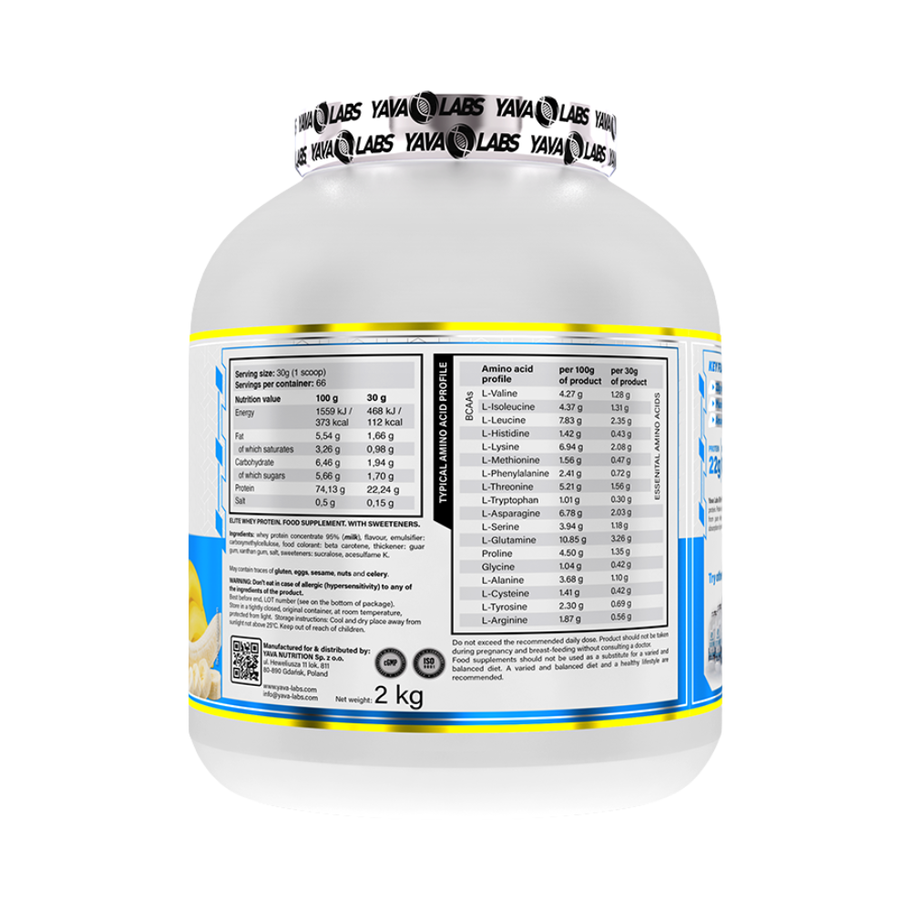 Yava Labs Elite Whey 66 Serve 2 Kg - Image 2
