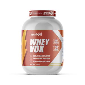 Wheyvox Protein 1kg Vanilla Whip Cream Flavor Front View
