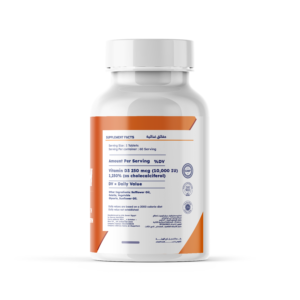 Vitamin D3 Renvox Supplement Facts 250mcg Cholecalciferol Label