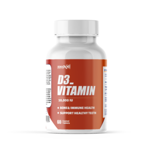 Renvox Vitamin D3 10000 IU 60 Coated Tablets Front View