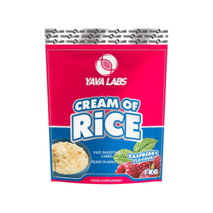 Yava Labs Cream Of Rice 1Kg Raspberry Flavour Fast Digesting Carbs 🖼️