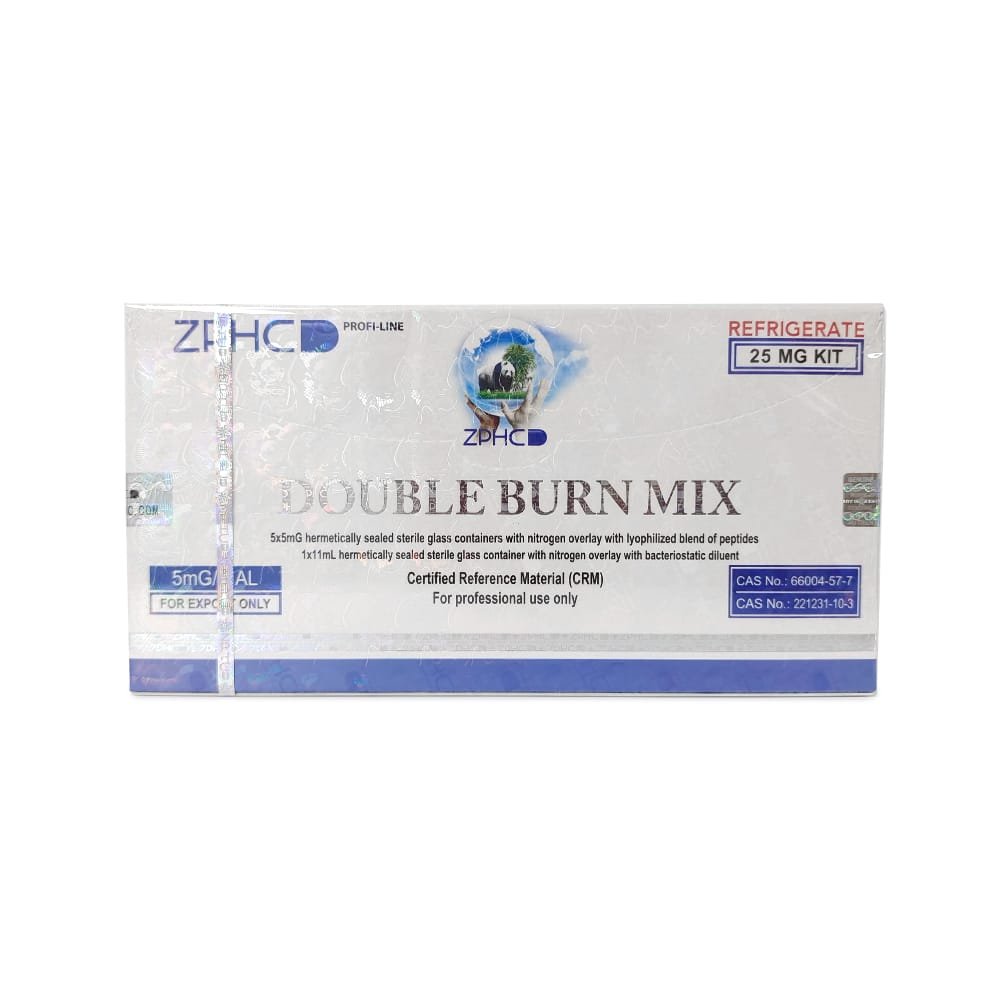 ZPHC Double Burn Mix 25 mg - (5 Vials) Premium Quality Kit